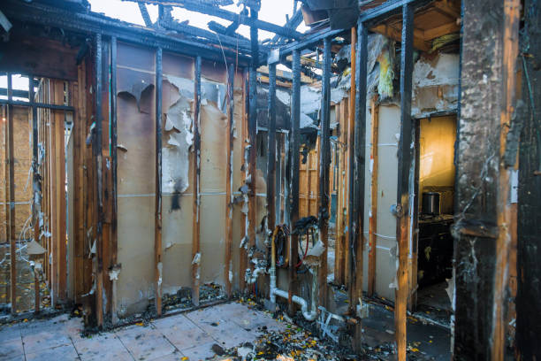 Professional Emergency Fire Cleanup technician working in East Freehold, NJ